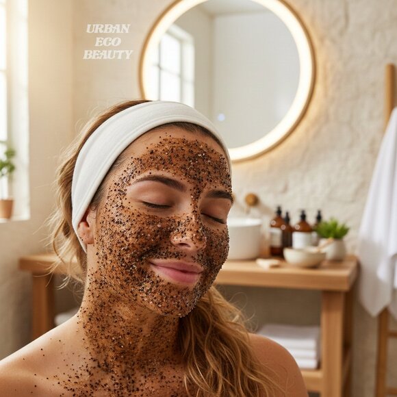 Organic Manuka Honey + Bee Venom Coffee Scrub Facial / Urban Eco Beauty - Picture 3 of 7